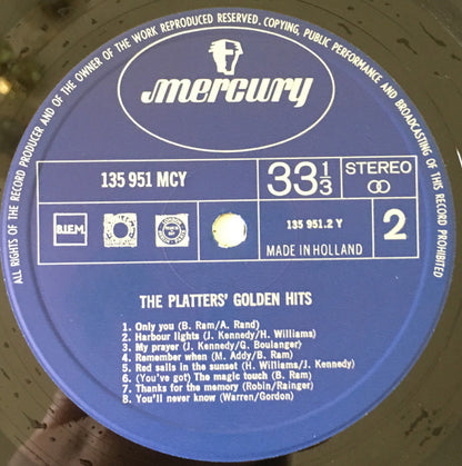 The Platters : The Platters' Golden Hits (LP, Comp)