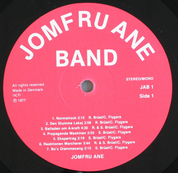 Jomfru Ane Band : Jomfru Ane (LP, Album, RE)