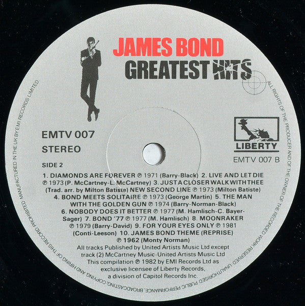 Various : James Bond Greatest Hits (LP, Comp)