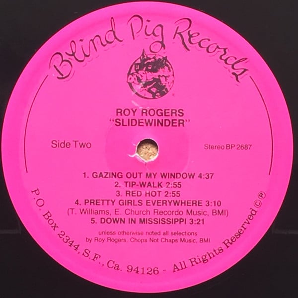 Roy Rogers (2) : Slidewinder (LP, Album, QCA)