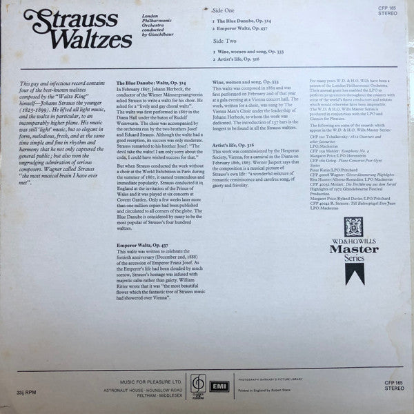 The London Philharmonic Orchestra : Strauss Waltzes (LP)