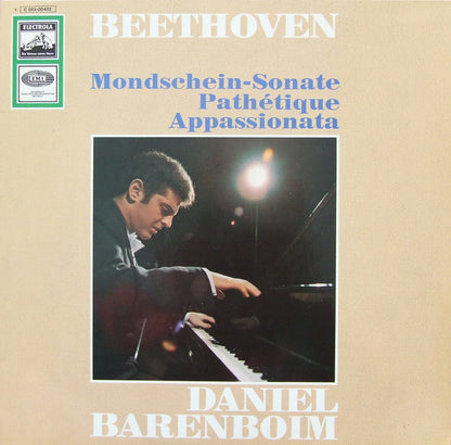 Ludwig van Beethoven, Daniel Barenboim : Mondschein-Sonate / Pathetique / Appassionata (LP, RE)