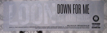 Loon Featuring Mario Winans : Down For Me (12", Promo)