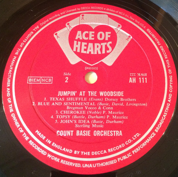 Count Basie Orchestra : Jumpin' At The Woodside (LP, Comp, Mono)