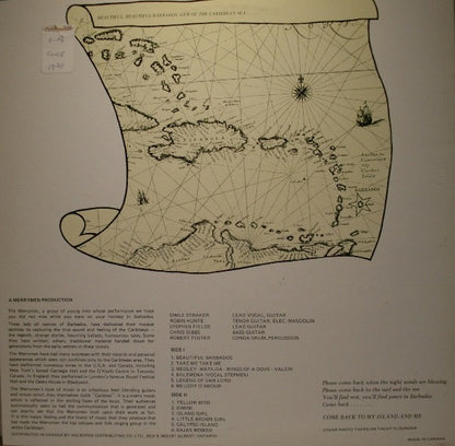 The Merrymen Featuring Emile Straker : The Merrymen Sing Beautiful Barbados (LP, Album)