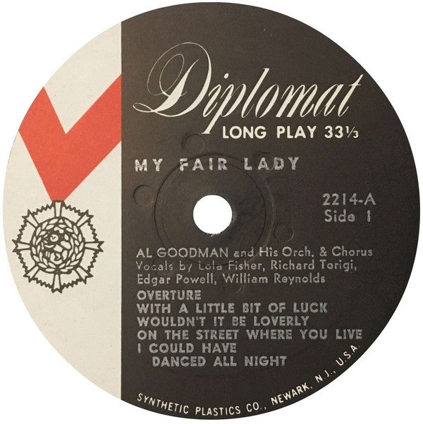 Al Goodman And His Orchestra With Richard Torigi And Lola Fisher : Selections From Lerner And Loewe's My Fair Lady (LP)