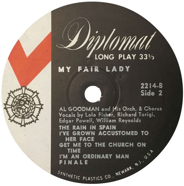 Al Goodman And His Orchestra With Richard Torigi And Lola Fisher : Selections From Lerner And Loewe's My Fair Lady (LP)