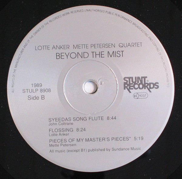 Lotte Anker Mette Petersen Quartet : Beyond The Mist (LP, Album)