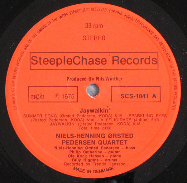 Niels-Henning Ørsted Pedersen : Jaywalkin' (LP, Album)