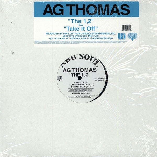 A.G. Thomas : The 1, 2 / Take It Off (12")