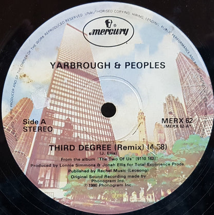 Yarbrough & Peoples : Third Degree / Two Of Us (12")