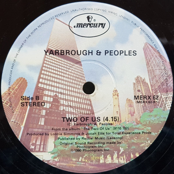 Yarbrough & Peoples : Third Degree / Two Of Us (12")