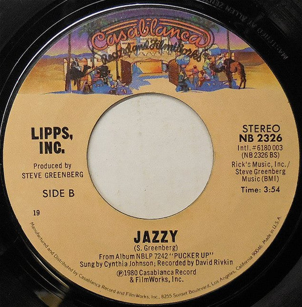 Lipps, Inc. : The Gossip Song (7", Single, 19)