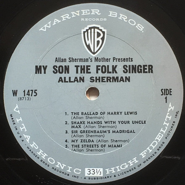 Allan Sherman : My Son, The Folk Singer (LP, Album, Mono, Hol)