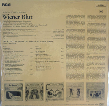 Johann Strauss Jr. : Wiener Blut (LP)