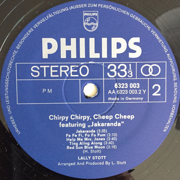 Lally Stott : Chirpy Chirpy, Cheep Cheep (LP, Album)