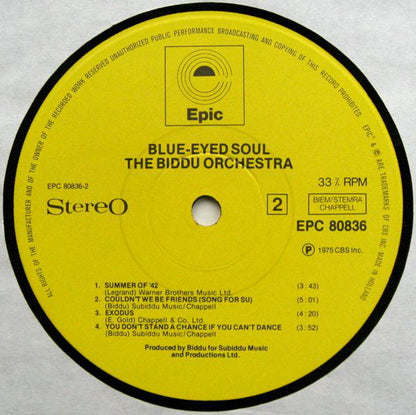 Biddu Orchestra : Blue-Eyed Soul (LP, Album)