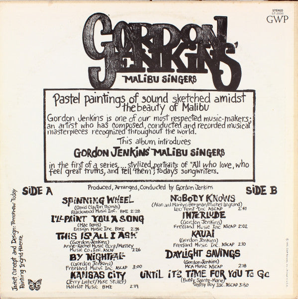 Gordon Jenkins' Malibu Singers : Gordon Jenkins' Malibu Singers (LP)