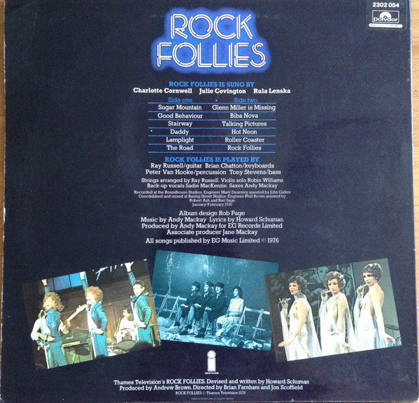 Charlotte Cornwell, Julie Covington And Rula Lenska : Rock Follies (LP, Album, RE)