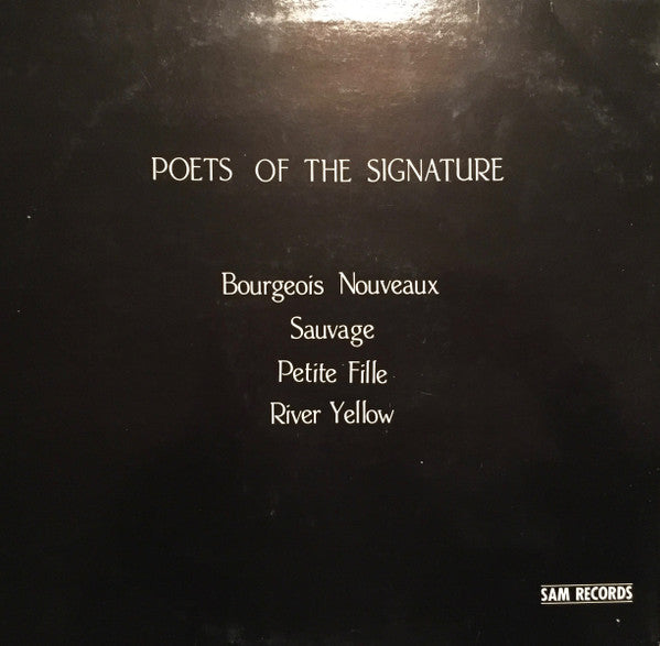 Poets Of The Signature : Poets Of The Signature (12", EP)