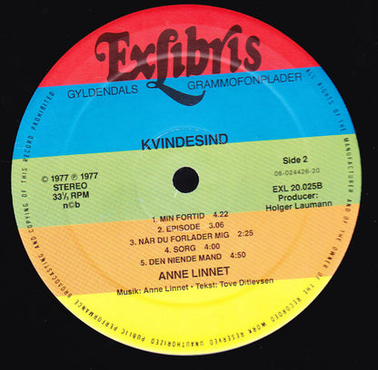 Anne Linnet Synger Tove Ditlevsen : Kvindesind (LP, Album, RE)