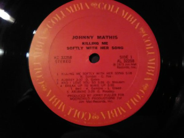 Johnny Mathis : Killing Me Softly With Her Song (LP, Album)