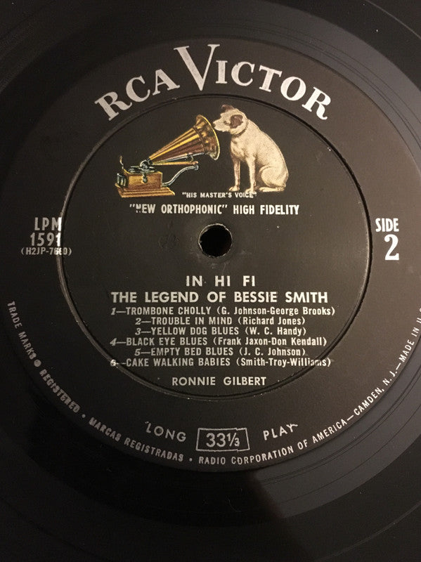 Ronnie Gilbert : In Hi-Fi The Legend Of Bessie Smith (LP, Album)