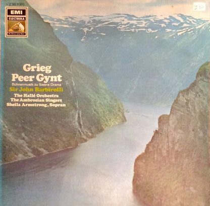 Edvard Grieg, Sir John Barbirolli, Hallé Orchestra, The Ambrosian Singers, Sheila Armstrong : Peer Gynt (LP)