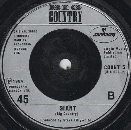 Big Country : Wonderland (7", Single, Sil)