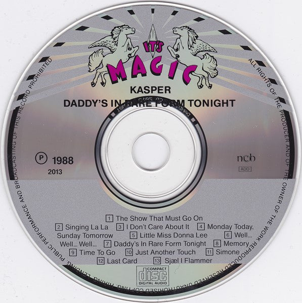 Kasper Winding : Daddy's In Rare Form Tonight (CD, Album)