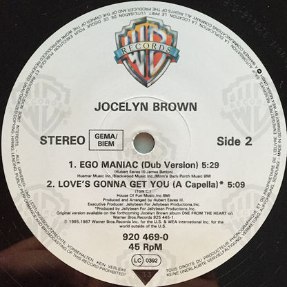 Jocelyn Brown : Ego Maniac (12", Maxi)