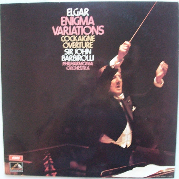 Sir Edward Elgar, Sir John Barbirolli, Philharmonia Orchestra : Enigma Variations / Cockaigne Overture (LP, RE)