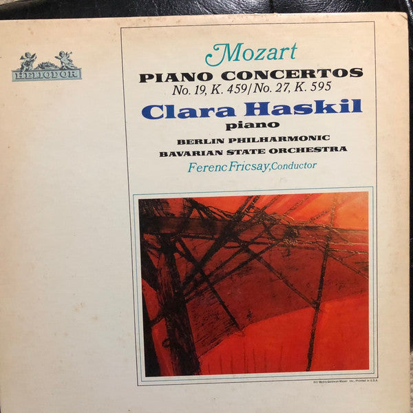 Wolfgang Amadeus Mozart - Clara Haskil, Berliner Philharmoniker, Ferenc Fricsay, Bayerisches Staatsorchester : Mozart Piano Concertos No. 19, K. 459 / No. 27, K. 595 (LP, Transcription)