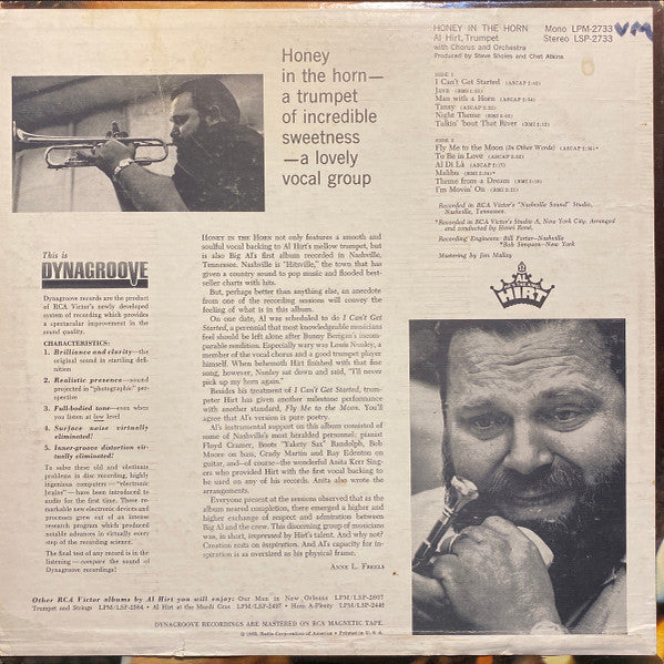 Al Hirt : Honey In The Horn (LP, Album, Mono, Ind)