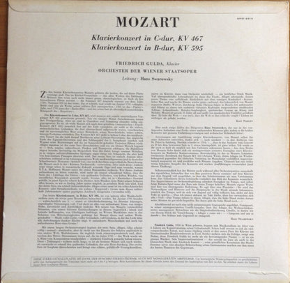 Wolfgang Amadeus Mozart, Friedrich Gulda, Orchester Der Wiener Staatsoper, Hans Swarowsky : Zwei Klavierkonzerte (K.467 & K.595) (LP, Album)