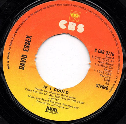 David Essex : If I Could (7", Single, 4 P)