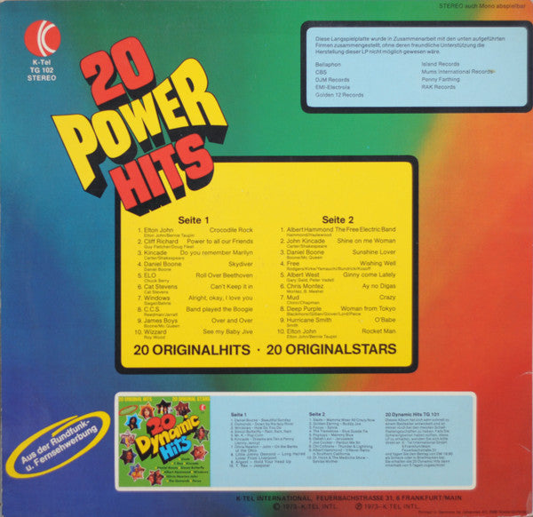 Various : 20 Power Hits (LP, Comp)