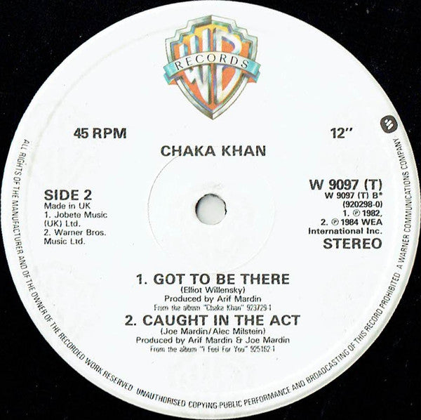 Chaka Khan : This Is My Night (Dance Remix) (12")