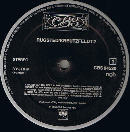 Rugsted/Kreutzfeldt : Rugsted Kreutzfeldt 2 (LP, Album)