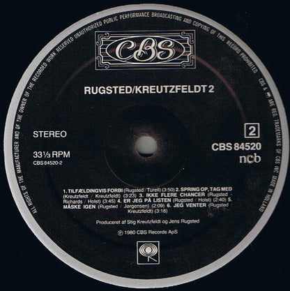 Rugsted/Kreutzfeldt : Rugsted Kreutzfeldt 2 (LP, Album)