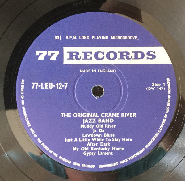 The Crane River Jazz Band : The Original Crane River Jazz Band (LP)