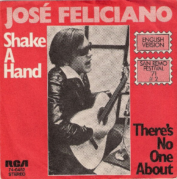 José Feliciano : Shake A Hand (7", Single)