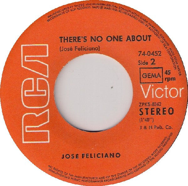 José Feliciano : Shake A Hand (7", Single)