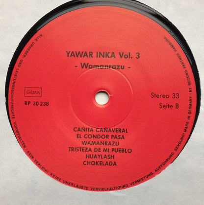 Yawar Inka : Wamanrazu (Vol. 3) (LP)