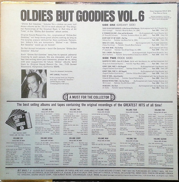 Various : Oldies But Goodies Vol. 6 (LP, Comp, Scr)