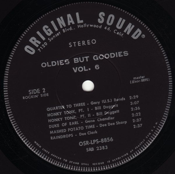 Various : Oldies But Goodies Vol. 6 (LP, Comp, Scr)