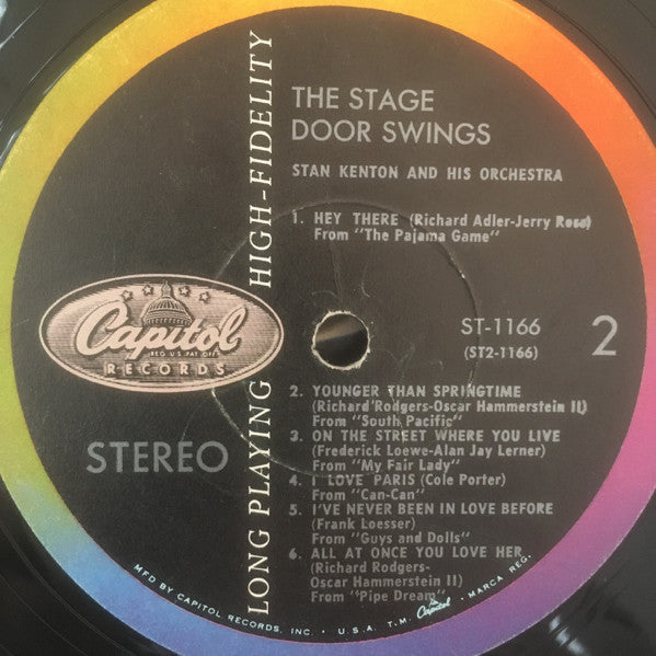 Stan Kenton And His Orchestra : The Stage Door Swings (LP, Album)