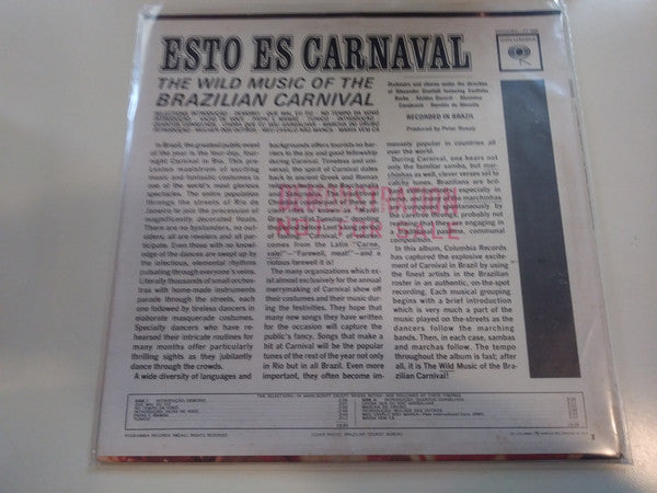 Various : Estos Es Carnaval - The Wild Music of The Brazilian Carnival (LP, Album, Mono)