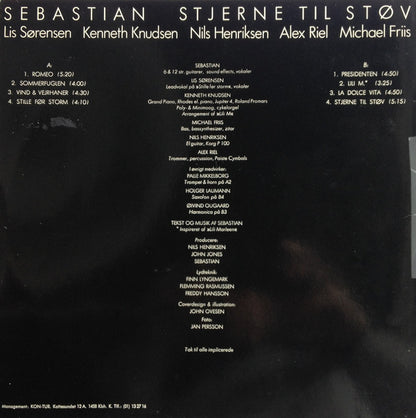 Sebastian (5) : Stjerne Til Støv (LP, Album, EEC)