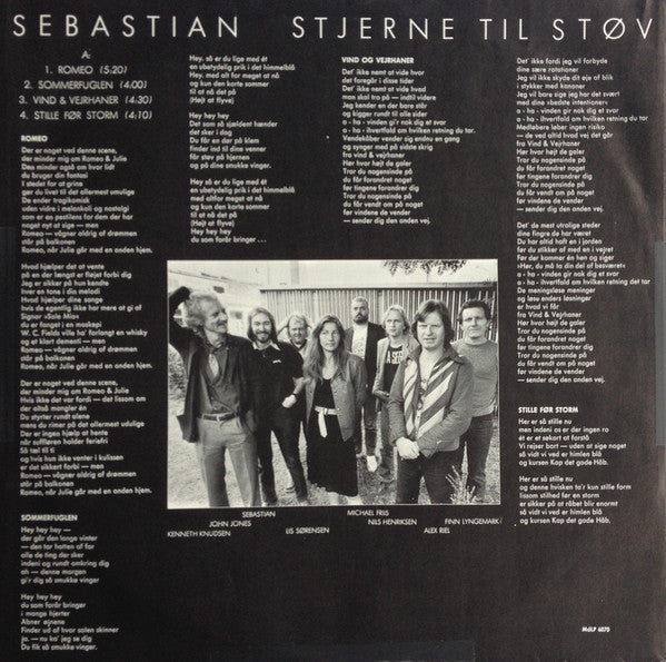 Sebastian (5) : Stjerne Til Støv (LP, Album, EEC)